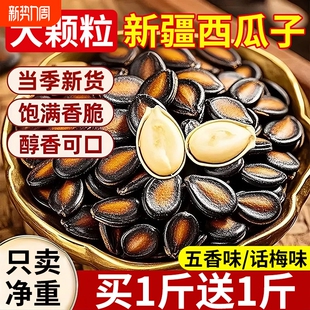 话梅味西瓜子大颗粒500g黑瓜子五香味西瓜籽炒货年货坚果休闲零食