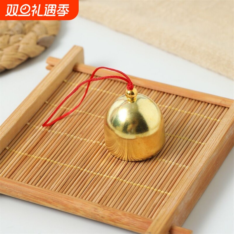 风铃及配件带铃锤金属小铜铃铛 风铃DIY材料 圣诞铃铛 铃儿叮当