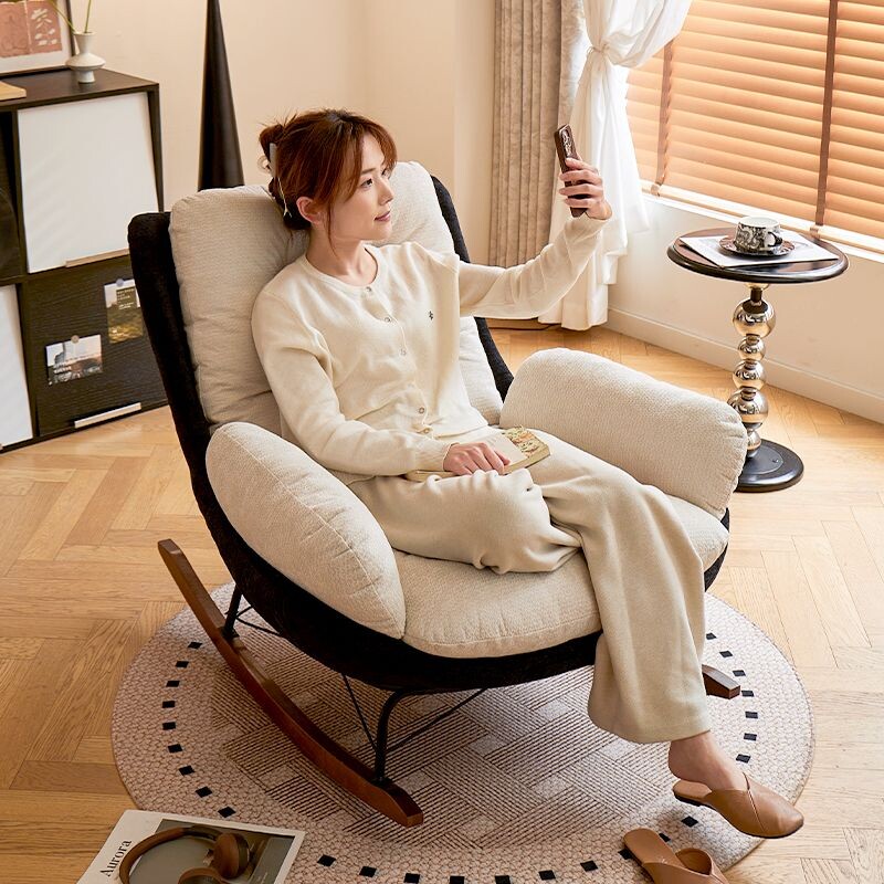 懒人沙发摇椅摇摇椅大人躺椅新款复古阳台家用客厅单人沙发椅实用