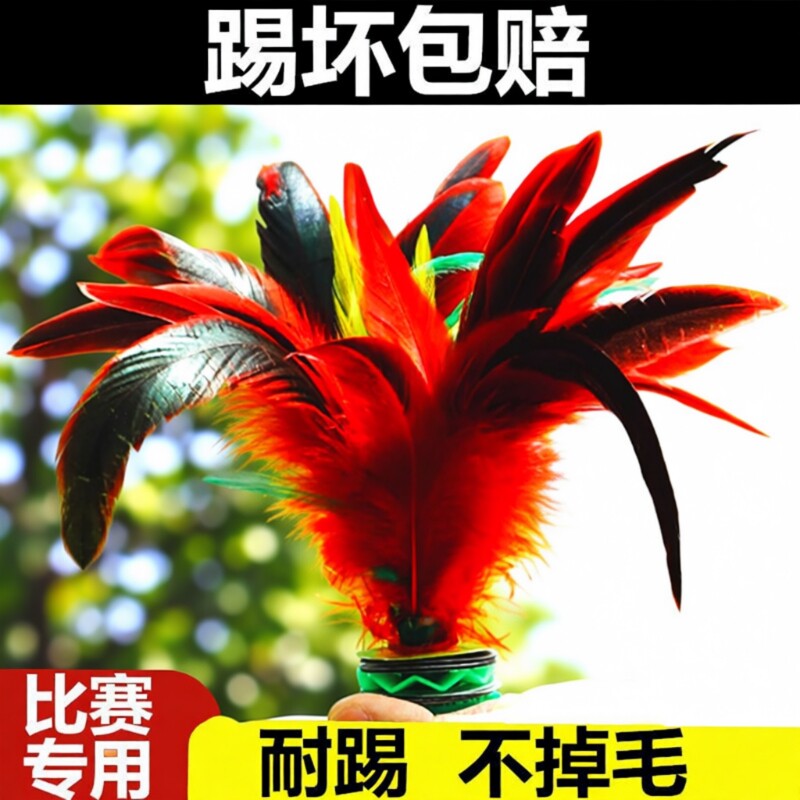 鸡毛毽子儿童小学生运动专用成人踢键子比赛腱子幼儿园耐踢的健子