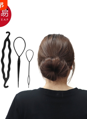 拉发针A1pf0-盘发器穿发棒懒人丸子头编发工具儿童简约拉发针