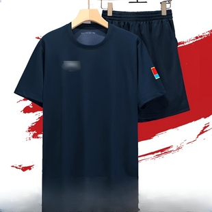 正品夏季飞行员空体能训练服男女上衣短袖作训空T恤套装圆领衫