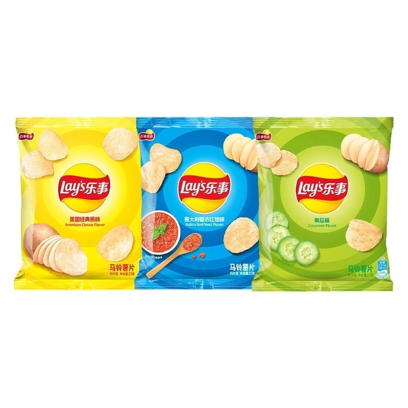 乐事马铃薯片混合口味23g*3包