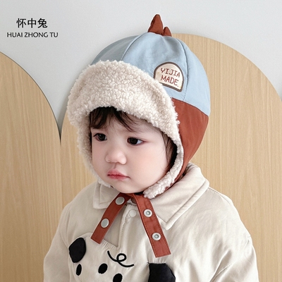 宝宝帽子可爱冬季雷锋帽小幼童护耳帽加厚保暖新款卡通婴童防风帽