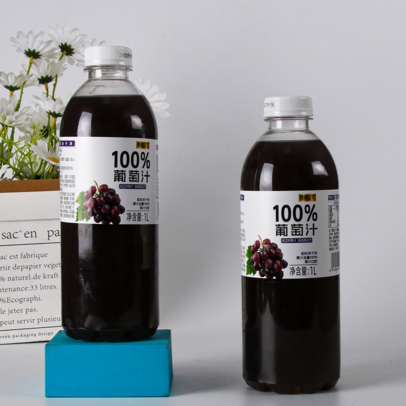 100%纯果汁1L大瓶家庭实惠装0防腐剂0脂0色素维c无菌冷灌