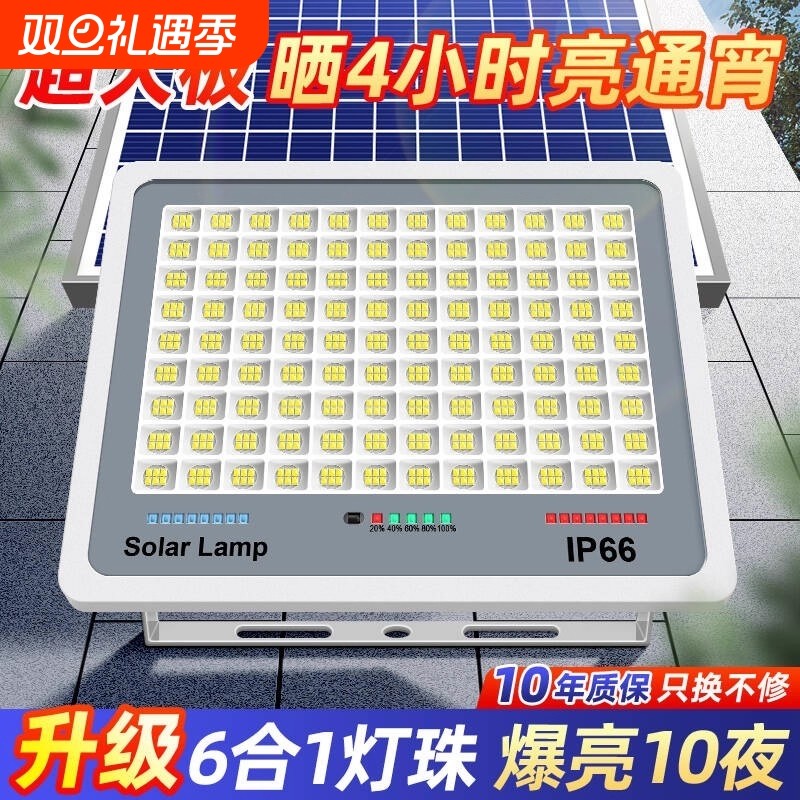 2025新款太阳能家用庭院灯户外室外新型强光款感应灯照明路灯超亮