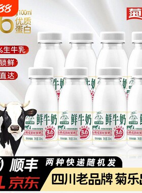 菊乐鲜牛奶200ml巴氏杀菌低温奶