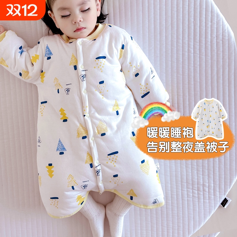 婴儿睡袍秋冬保暖宽松版