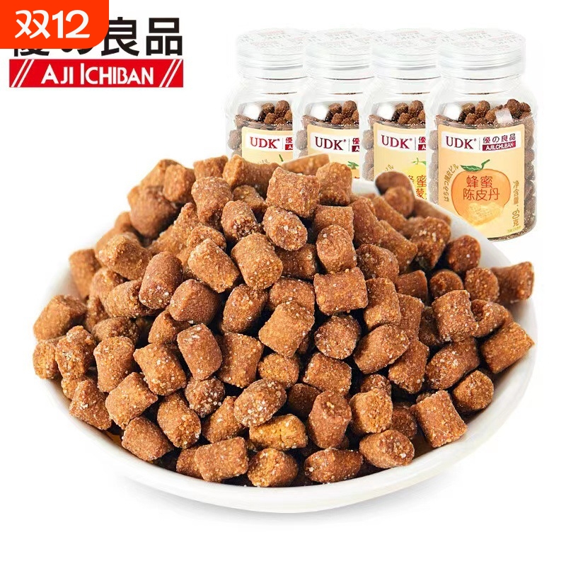 优之良品果丹金梅含片68g陈皮片山楂枇杷话梅儿童小零食酸甜糖60g