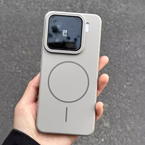 钛灰色适用小米手机壳磨砂磁吸