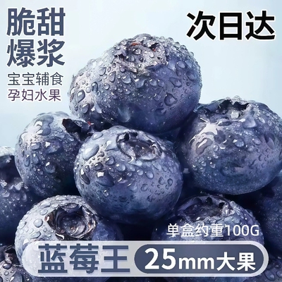 云南花香蓝莓新鲜水果当季高山L2520mm鲜果孕妇整箱顺丰包邮大果