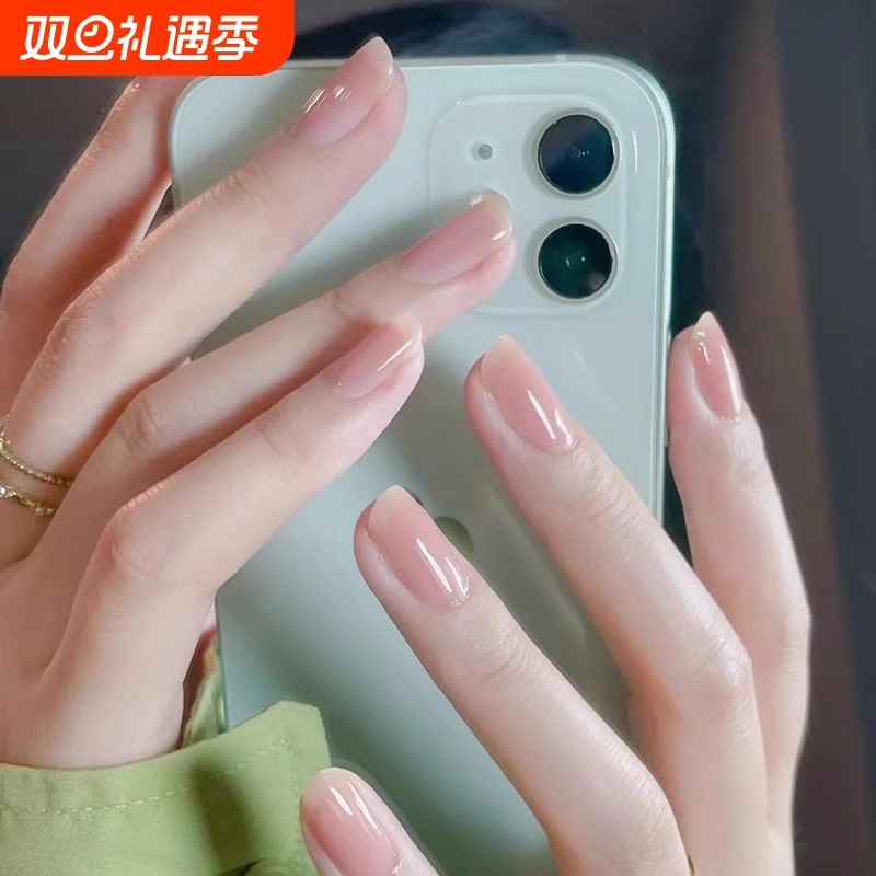 裸色指甲油可撕拉免烤持久快干2025新款女裸粉秋冬透明护甲显白