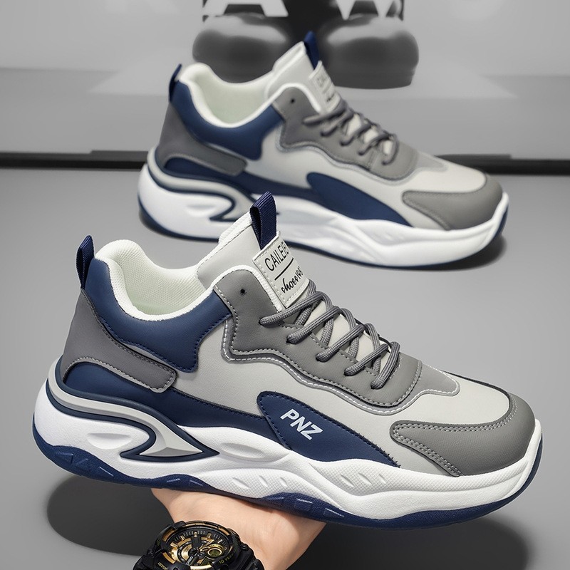 男鞋2025冬季新款休闲运动鞋防滑耐磨减震软底青少年跑步老爹潮鞋