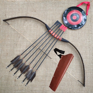 儿童射箭玩具直拉弓弓箭套装亲子射击游戏道具野外复合狩猎专业