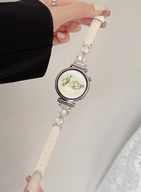 适用华为gt6/5表带新款皮质创意腕表gt5pro智能运动手表带gt4女士专用女表watch5/4创意女款gt3表链gt2高级感