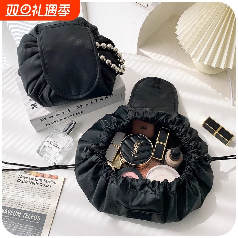 懒人化妆包高端大容量束口收纳袋便携女旅行小洗漱品抽绳高颜值包