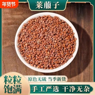 莱菔子中药材中药生炒莱菔子新货来服子泡茶正宗白萝卜籽种泡水喝