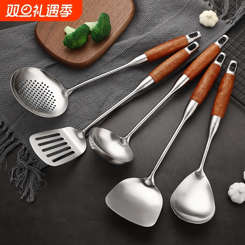 厨具套装锅铲家用304不锈钢炒菜铲子汤勺子厨房炊具烹饪工具全套