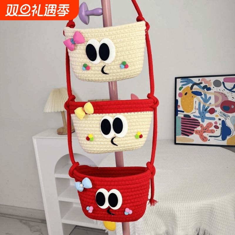 宿舍床上收纳挂袋衣柜挂式墙上置物架内衣收纳盒收纳袋上铺置物袋