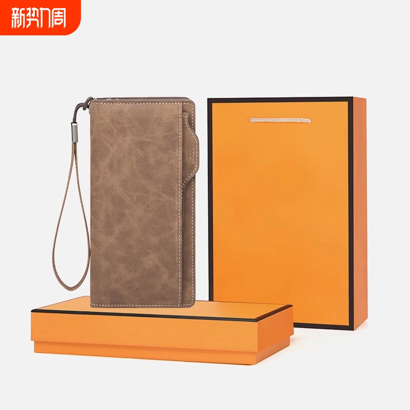 2026新款钱包生日礼物大容量卡包一体男式皮夹高档男土钱包男长款