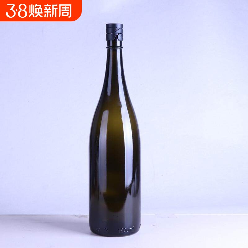 清酒瓶1800ml果酒瓶烧酒玻璃瓶避光密封大容量720ml酒瓶空