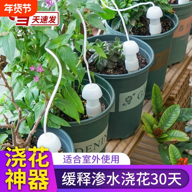 自动浇水器浇花神器种菜滴水器出差植物浇水园艺工具土壤吸水室外