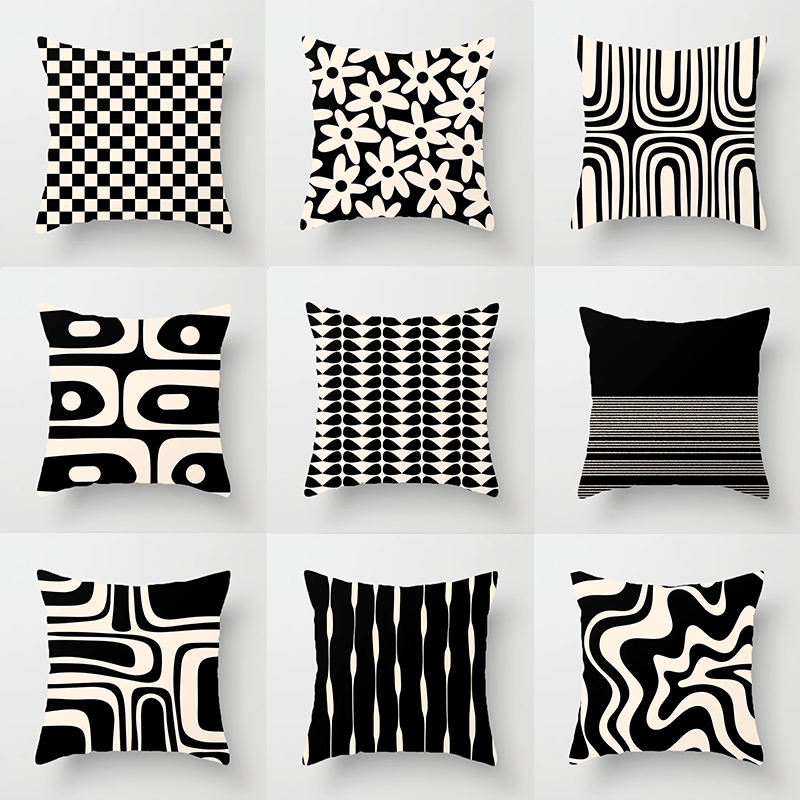 中古沙发抱枕靠垫现代简约枕套办公室护腰靠枕床头极简大号靠背