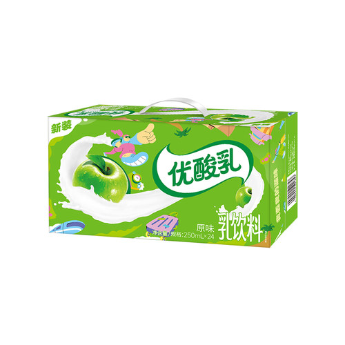 伊利优酸乳250ml原味草莓蓝莓学生早餐含乳饮料散装