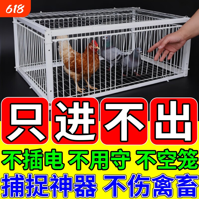 天落笼捕天落神器只进不出收鸽器户外加密粗防锈自动连续进鸽子笼