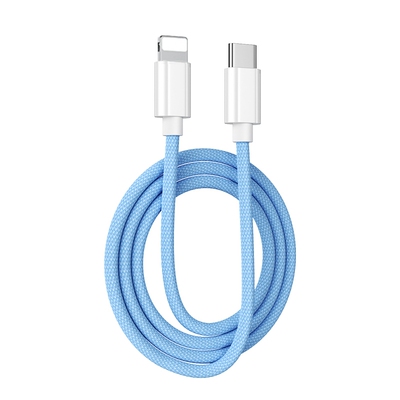 快冲冲适用苹果PD30W快充线1米蓝色单条装