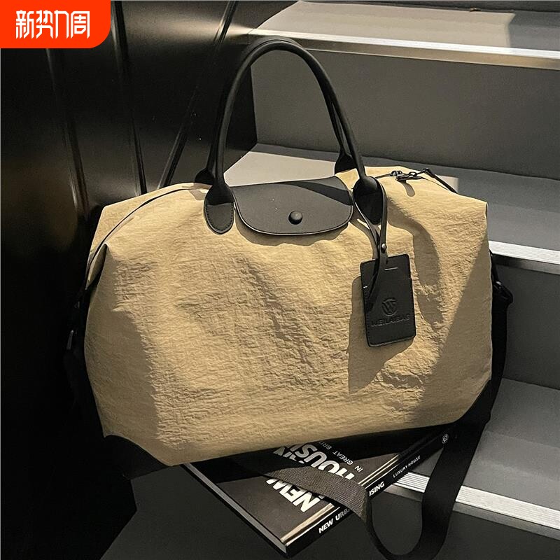 时尚新款短途旅行包女大容量手提轻便学生行李包出差登机包健身包