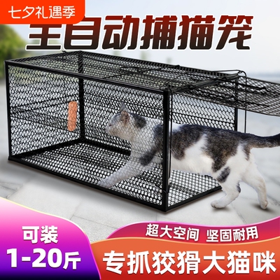 加厚全自动新型人道救助流浪猫