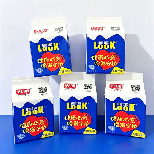 光明噜渴LOOK原味常温餐酸奶饮品300g益生菌早餐牛奶【商超同款】