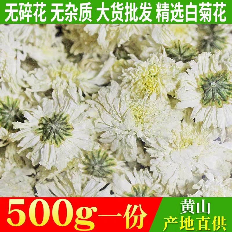 正宗黄山贡菊特级正品白菊花500g250g泡水产地直销散装菊花茶包邮,茶,代用/花草茶,淘宝优惠券,粉丝福利购,淘宝优惠卷