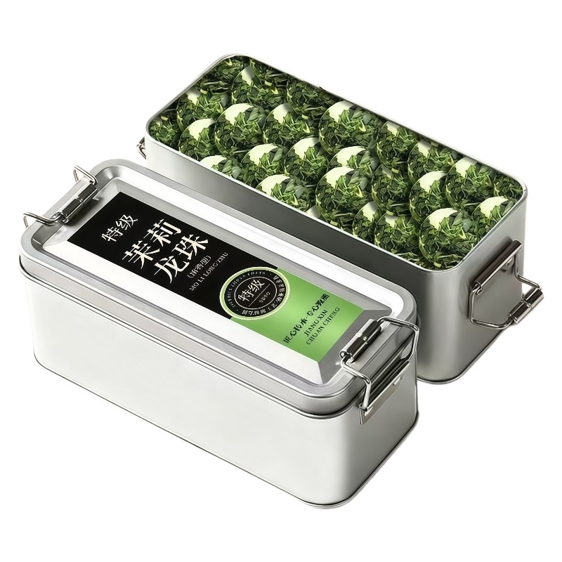 龙跃青云茉莉花茶大龙珠古法窨制浓香100g