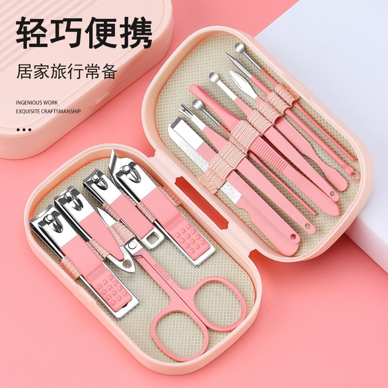 便携式指甲刀套装修甲美甲指甲钳宿舍指甲剪挖掏耳勺套装多规格