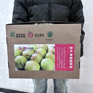【陕西特产】黄陵翡翠梨礼盒装新鲜应季水果甜脆京东包邮产地直发