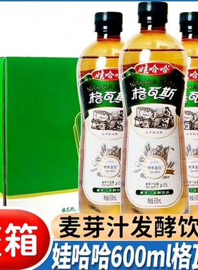 娃哈哈格瓦斯600ml麦芽汁发酵饮品俄罗斯风味碳酸饮料
