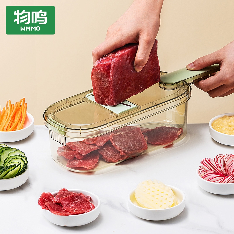 多功能厨房切菜神器土豆刮丝刨丝擦丝器插菜板家用切片器不伤手