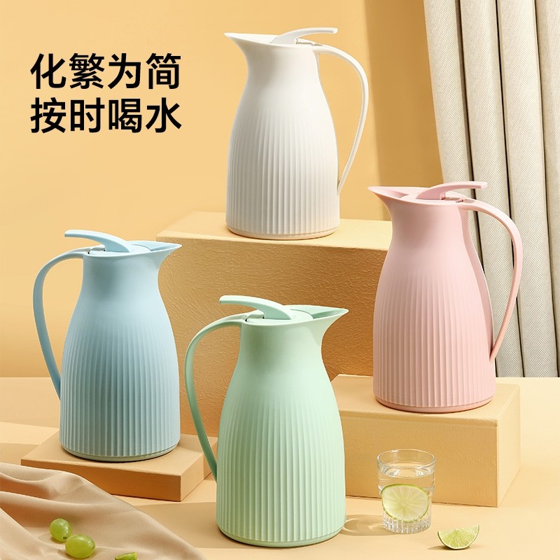 家用保温壶玻璃内胆保温大容量热水瓶便携保温瓶学生宿舍水壶