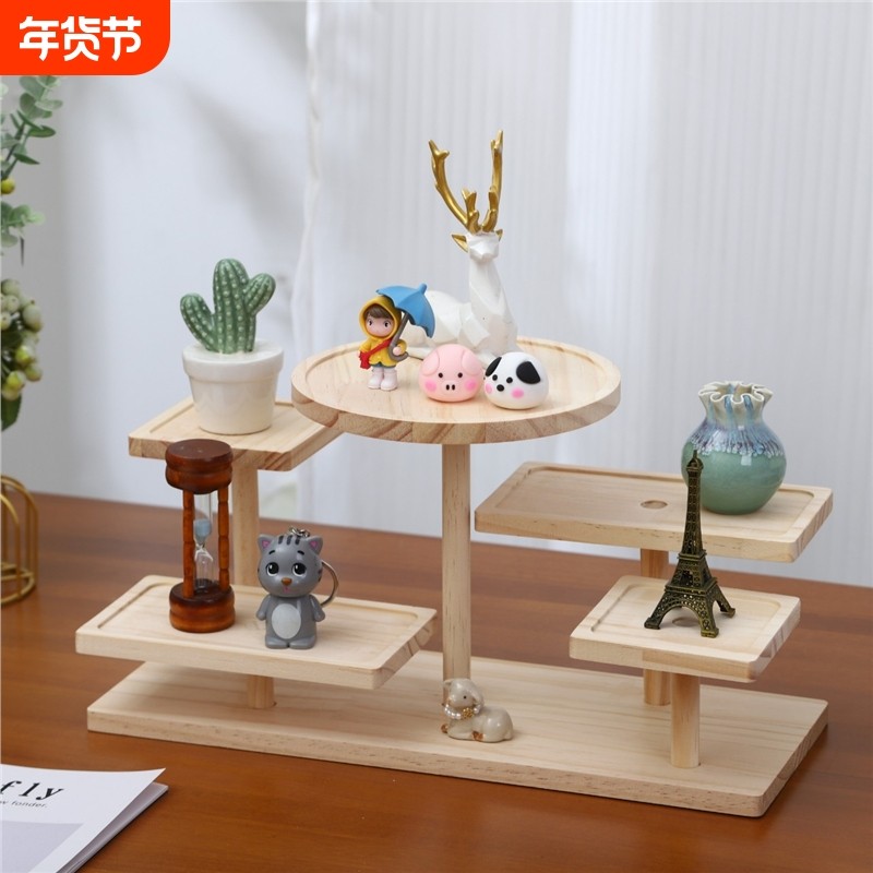 盲盒展示架收纳木质模型置物架泡泡玛特娃柜摆件玩偶萌粒陈列阶梯,饰品/流行首饰/时尚饰品新,首饰展示架,淘宝优惠券,粉丝福利购,淘宝优惠卷