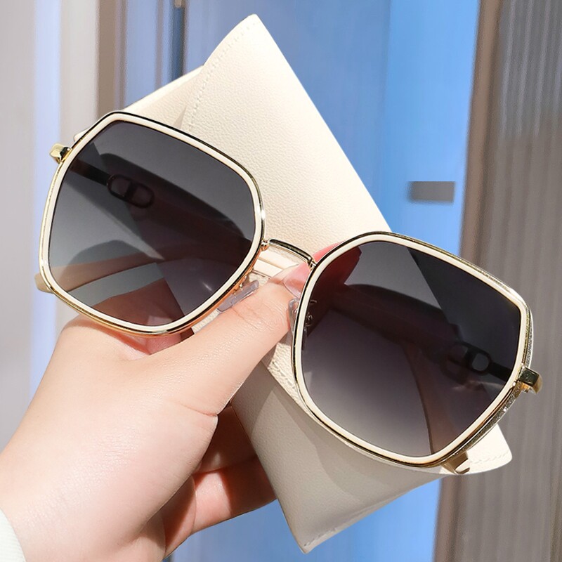 2024防紫外线墨镜太阳眼镜女款大脸夏季潮防晒高级感显瘦圆脸偏光