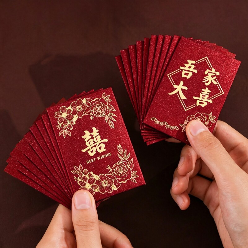 结婚迎亲红包专用堵门接亲小号迷你创意婚礼塞门喜字利是封红包