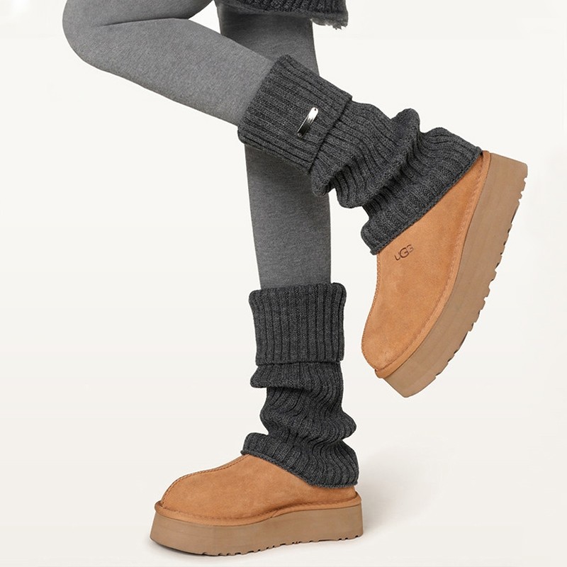 加厚针织袜套羊毛堆堆袜子女秋冬季腿套保暖运动小腿袜雪地靴长袜