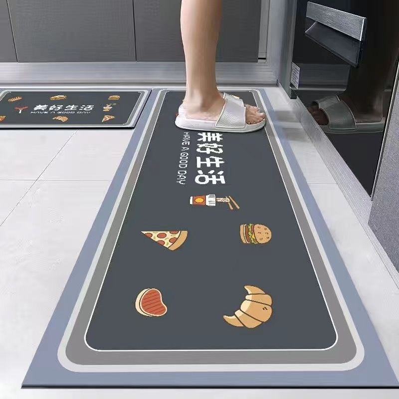 硅藻泥厨房地垫防滑防油吸水垫