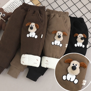 20度夹棉冬天 零下10 一条过冬儿童棉裤 三次加厚温变石墨烯束脚裤