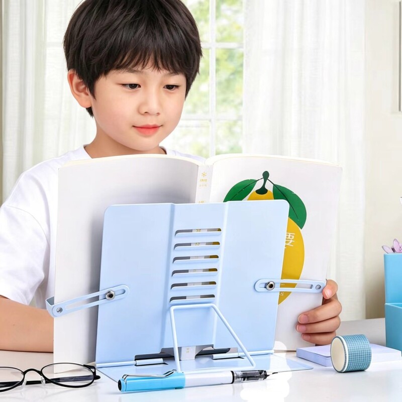 阅读架看书支架可调节书架子桌上小学生用书夹书靠书立架书本固定器儿童支撑架放书翻书神器读书架桌面谱架