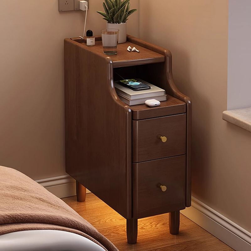 a实木床头柜迷你小型极窄卧室床边柜超窄夹缝置物架收纳柜简约现
