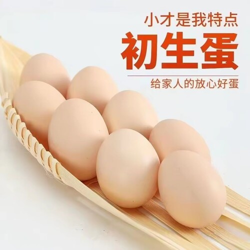 农家林间生态散养新鲜现捡土鸡蛋柴鸡蛋初生蛋鲜鸡蛋单枚40-50g