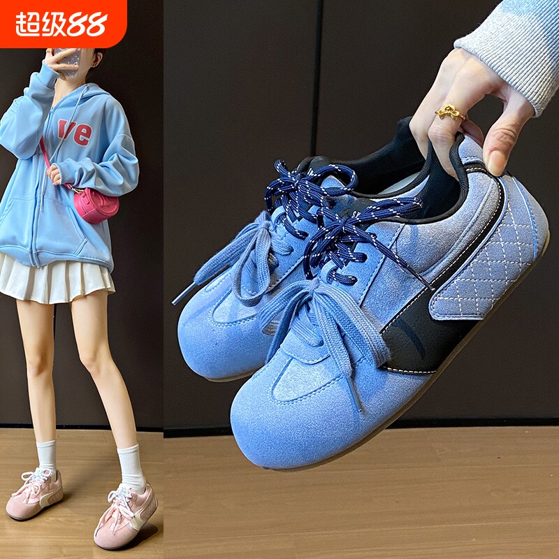 ins韩版新款阿甘鞋女2026春季学生运动跑步鞋休闲鞋多巴胺色S